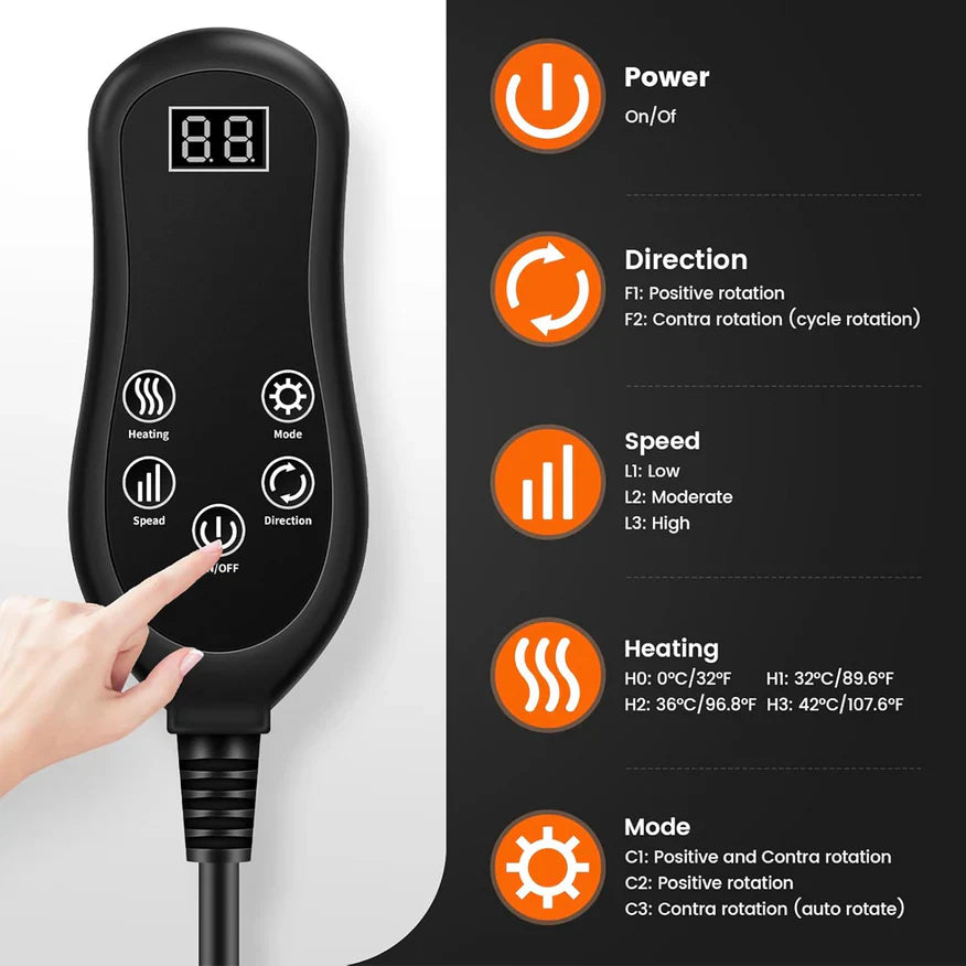 Electric Neck & Back Heat Massager
