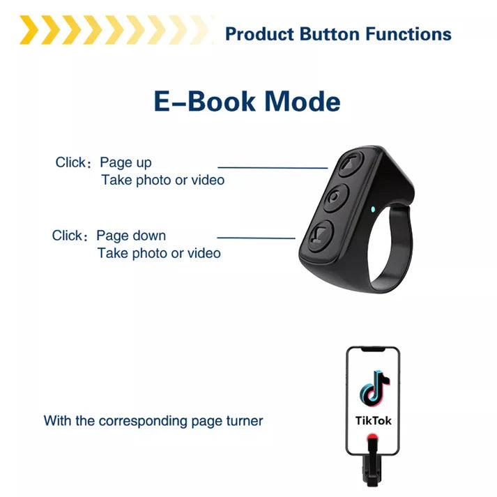 Fingertip Wireless Bluetooth Remote Control